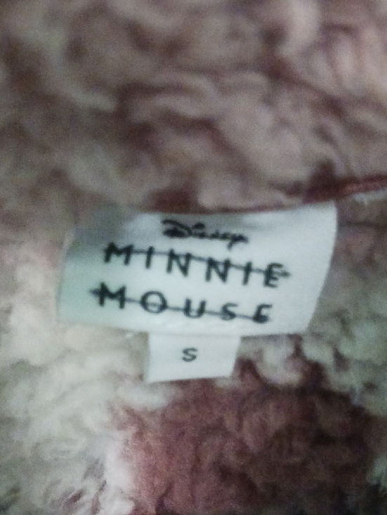 Womens Plush Sherpa Jacket in Mauve and Cream - Picture 2 of 7